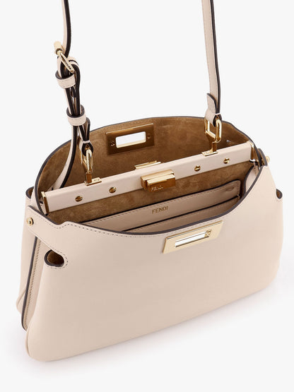 Fendi Peekaboo Soft Small Leather Shoulder Bag