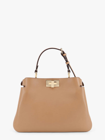 Fendi Peekaboo Soft Small Leather Shoulder Bag