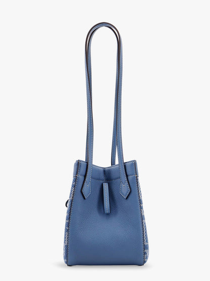 Fendi Origami Mini Leather And Denim Effect Ff Jacquard Transformable Mini Bag