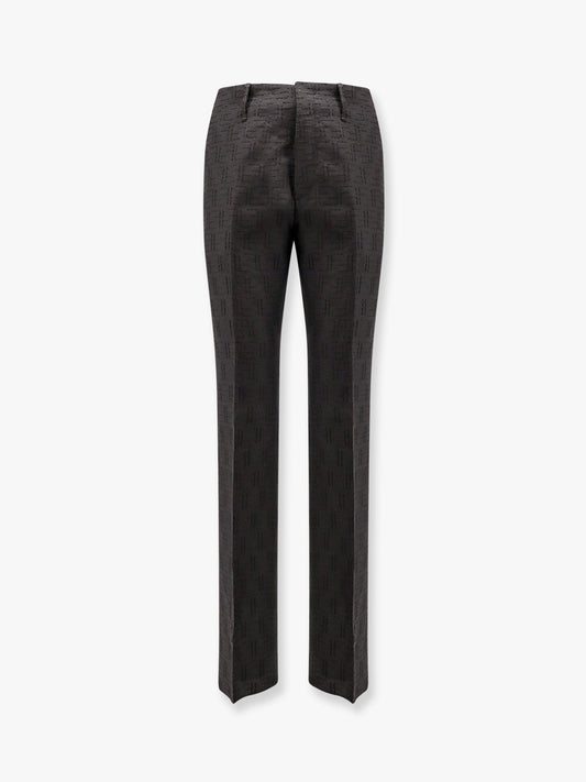 Fendi Ff Jacquard Linen Trouser