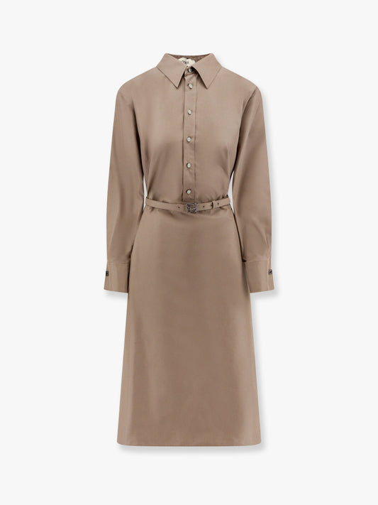 Fendi Cotton And Silk Chemisier Dress