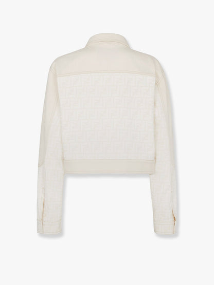 Fendi Ff Off White Denim Jacket