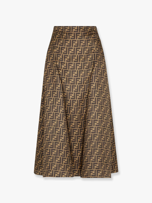 Fendi Ff Silk Skirt