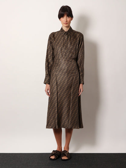 Fendi Ff Silk Skirt