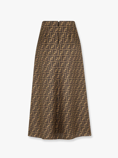 Fendi Ff Silk Skirt
