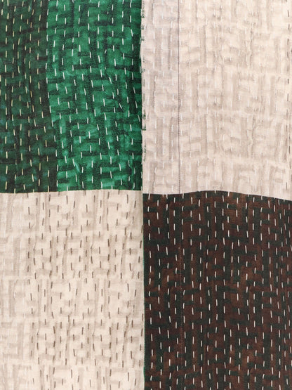 Fendi Linen Shirt With All Over Ff Print