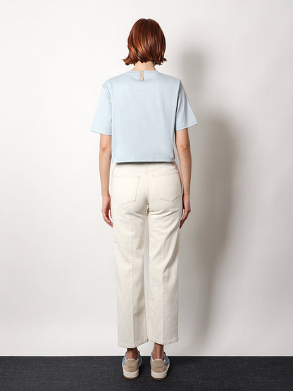 Fendi Crop Jersey T Shirt