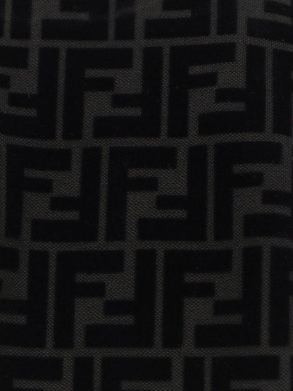 Fendi Cotton Piquet T Shirt With Flocked Ff Motif