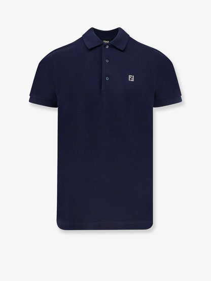 Fendi Cotton Polo Shirt With Ff Detail