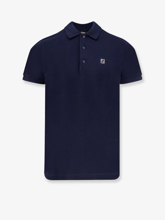 Fendi Cotton Polo Shirt With Ff Detail