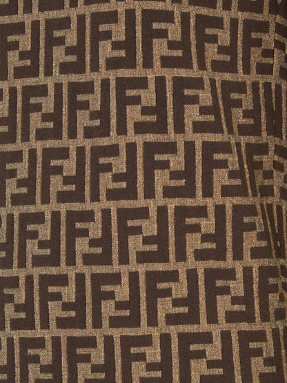 Fendi Cotton Dress With Ff Motif