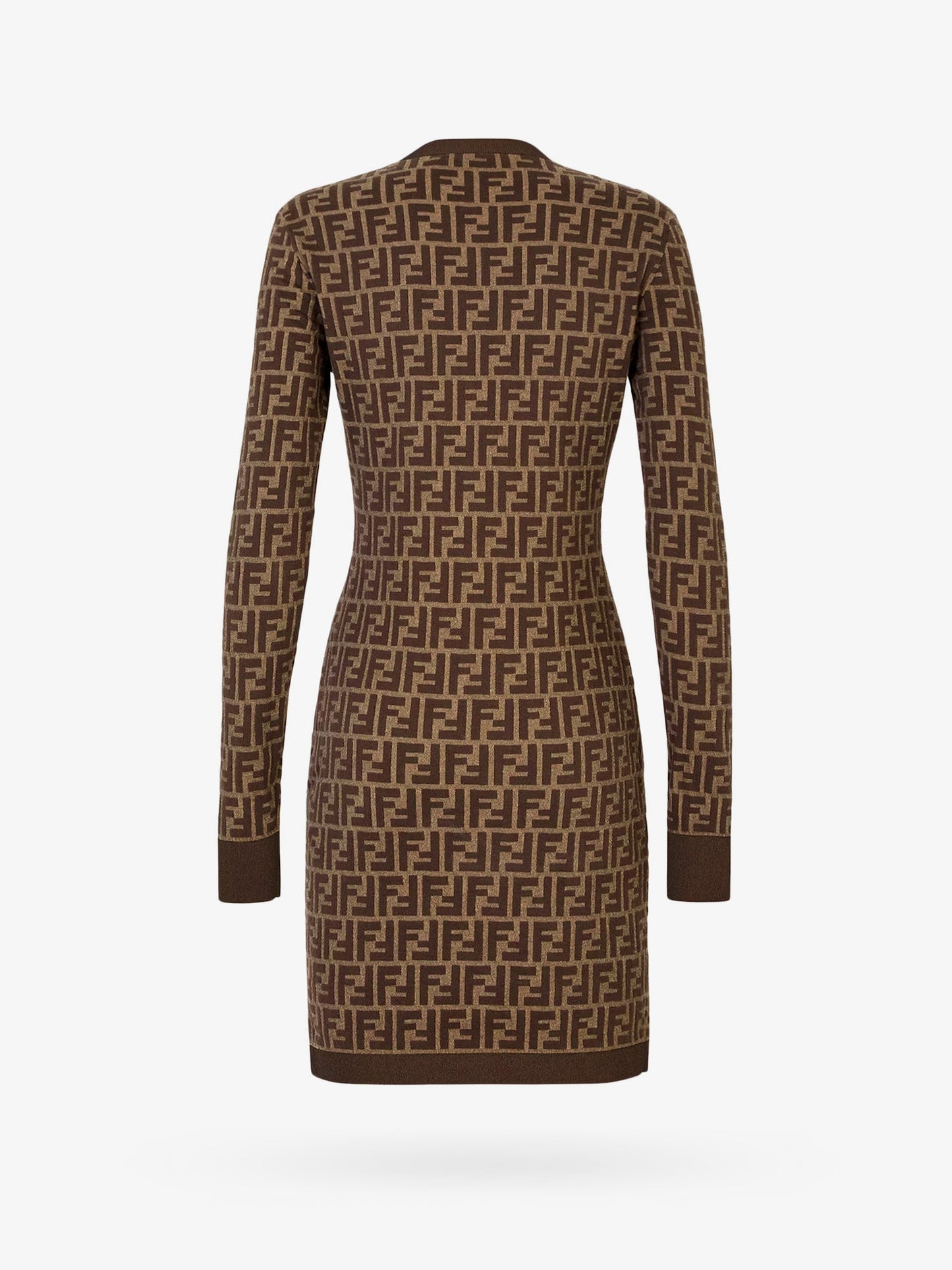 Fendi Cotton Dress With Ff Motif