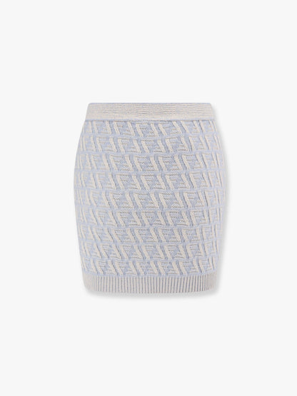 Fendi Ff Wool And Cashmere Skirt