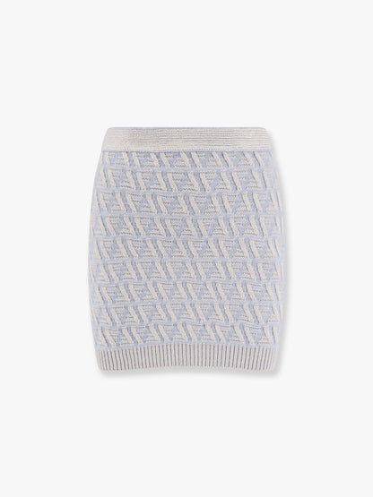 Fendi Ff Wool And Cashmere Skirt