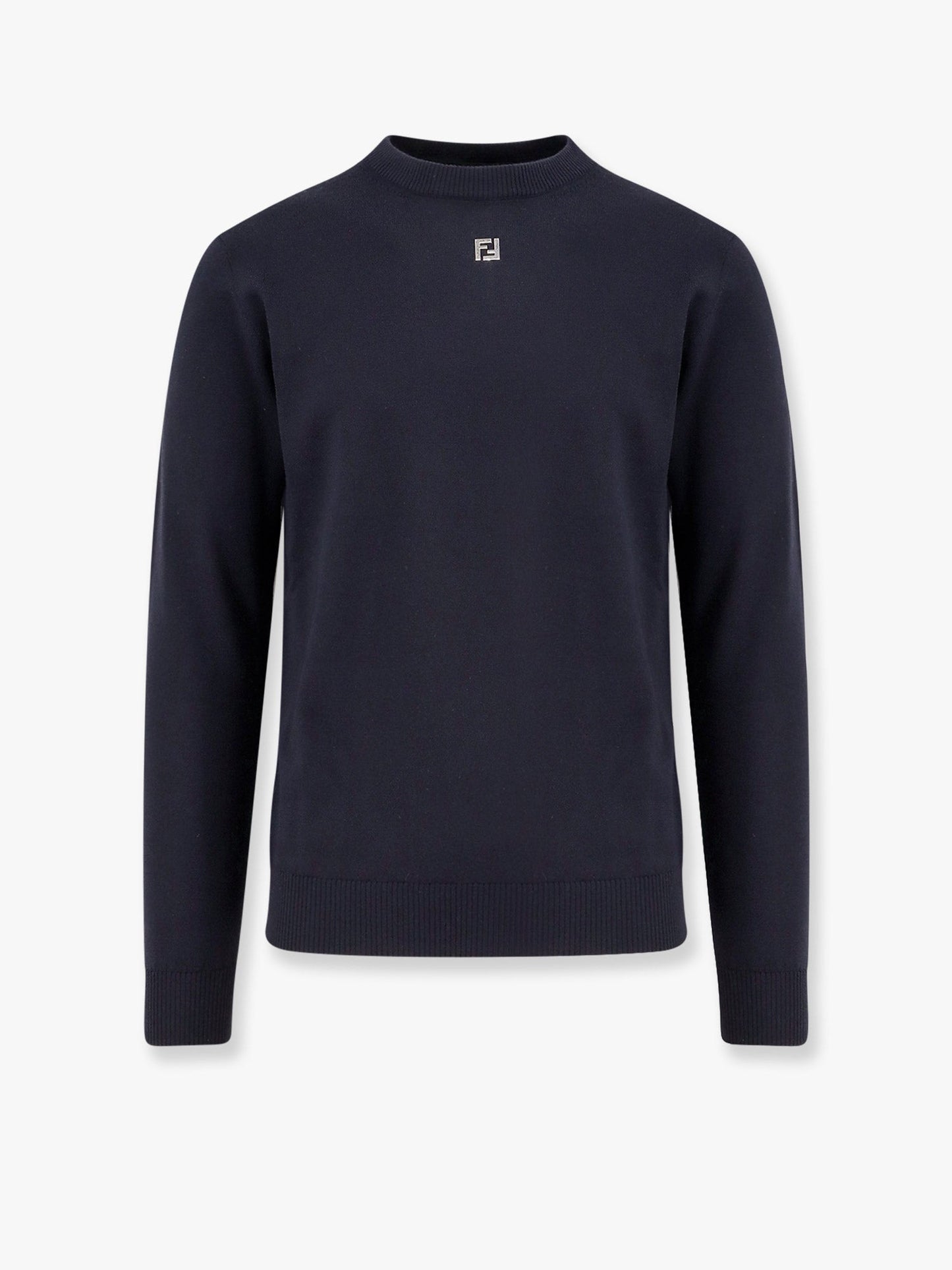 Fendi Wool Sweater With Ff Metal Logo