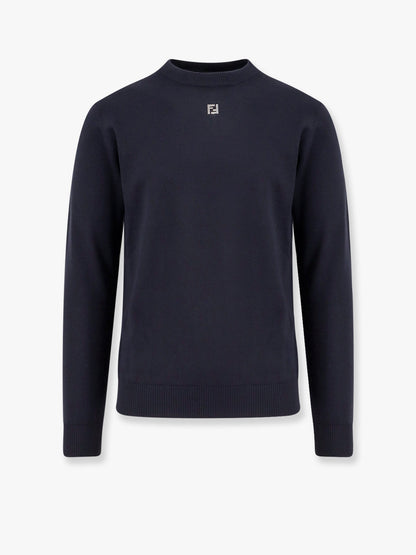 Fendi Wool Sweater With Ff Metal Logo