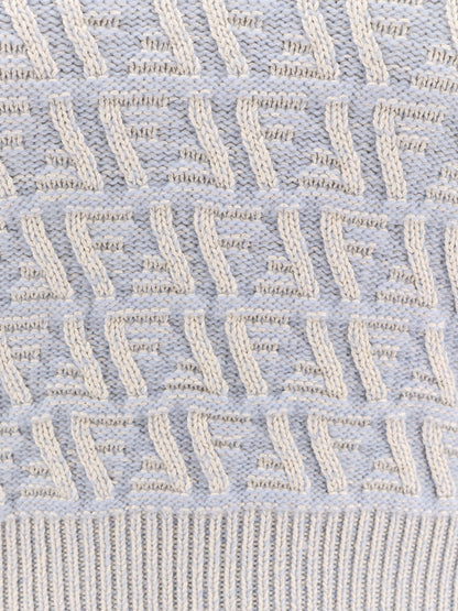 Fendi Ff Cashmere And Wool Polo Shirt