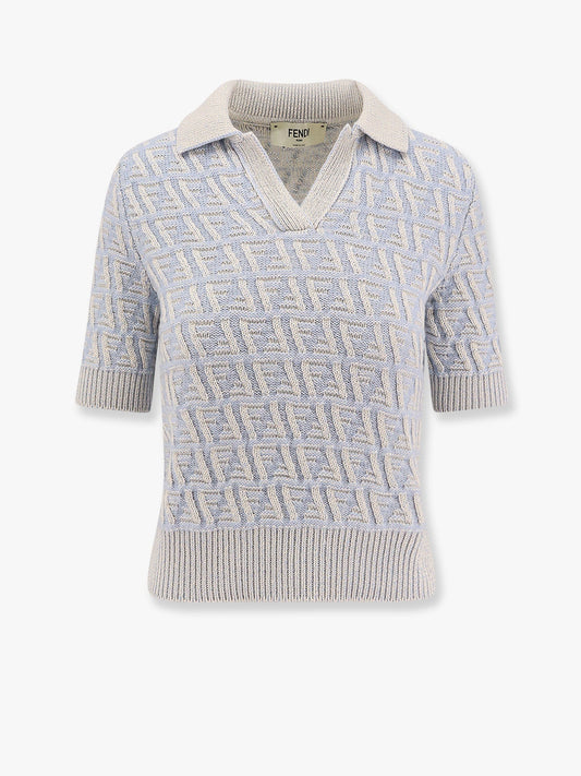 Fendi Ff Cashmere And Wool Polo Shirt