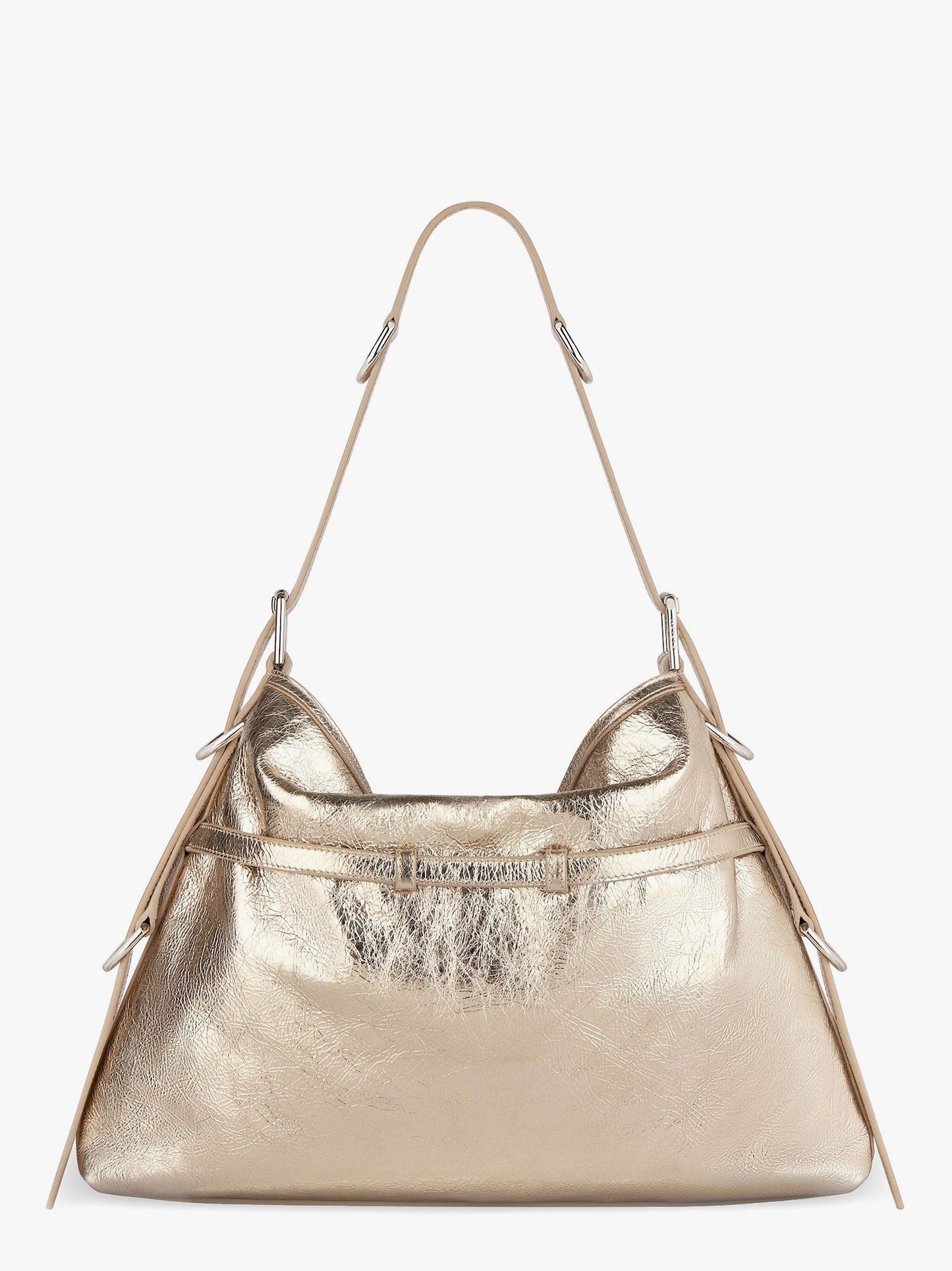 Givenchy Voyou Metallized Leather Shoulder Bag