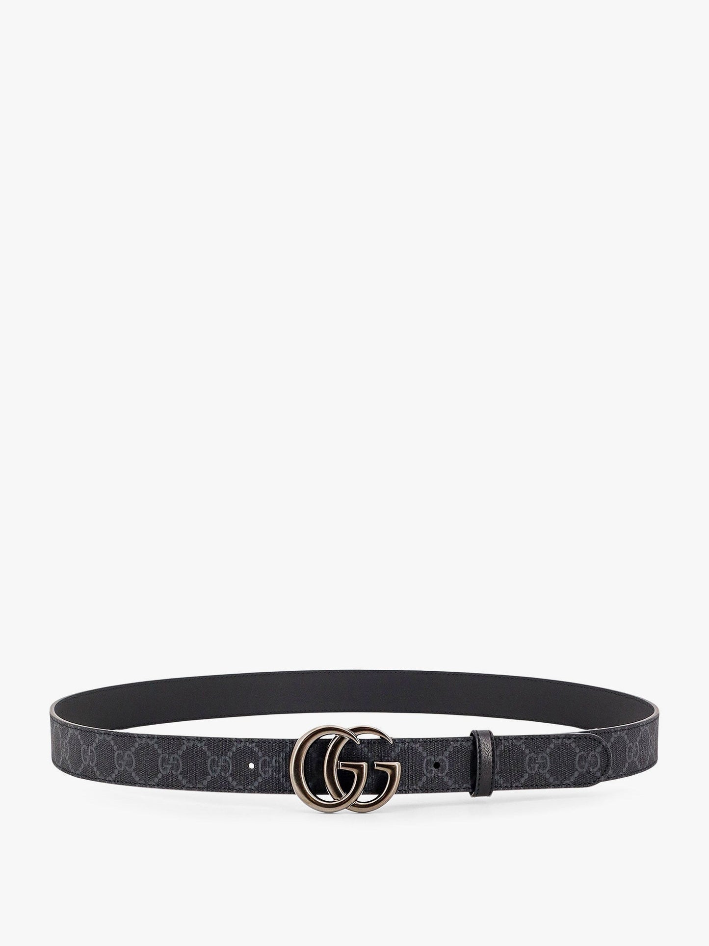 Gucci Coated Canvas Belt With All Over Gg Marmont Motif