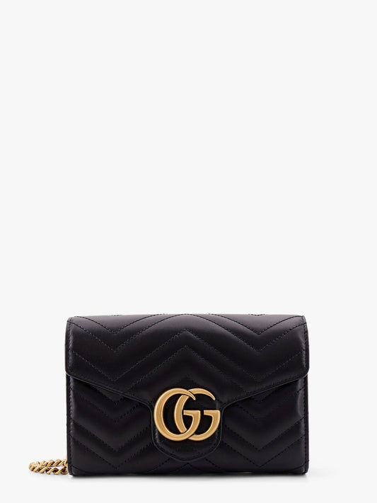 Gucci Gg Marmont Matelass�� Leather Shoulder Bag With Frontal Logo