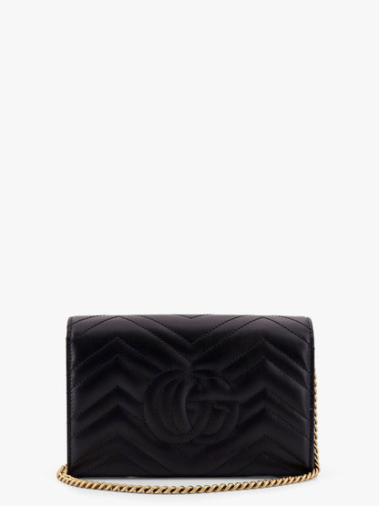 Gucci Gg Marmont Matelass�� Leather Shoulder Bag With Frontal Logo