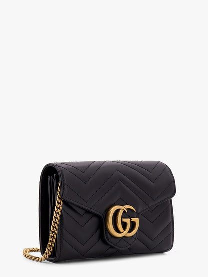 Gucci Gg Marmont Matelass�� Leather Shoulder Bag With Frontal Logo