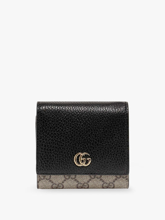 Gucci Supreme Gg Fabric And Leather Wallet