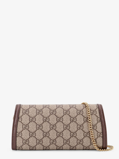 Gucci Blondie Gg Supreme Fabric And Leather Shoulder Bag