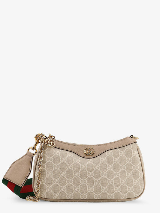 Gucci Ophidia Shoulder Bag In Gg Supreme Fabric And Leather