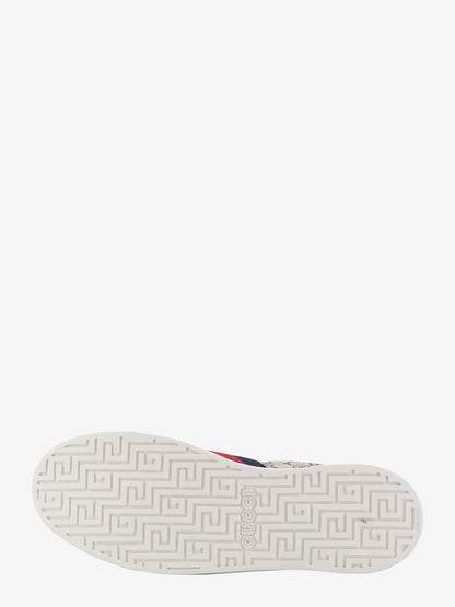 Gucci Gg Supreme Fabric Sneakers With Lateral Web Band