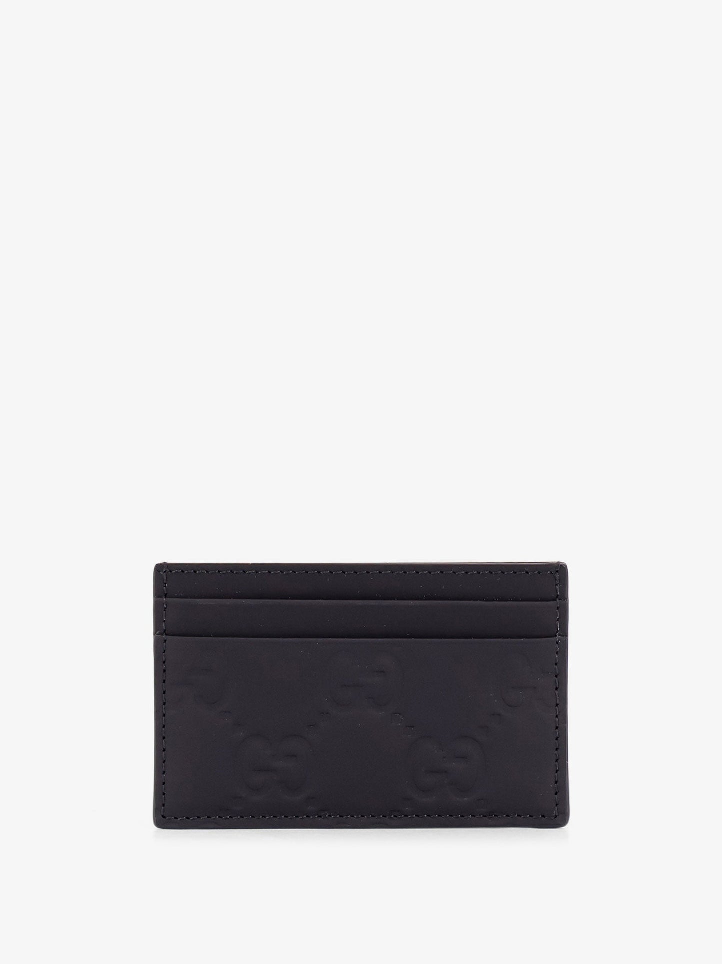 Gucci Rubber Card Holder With Gg Motif