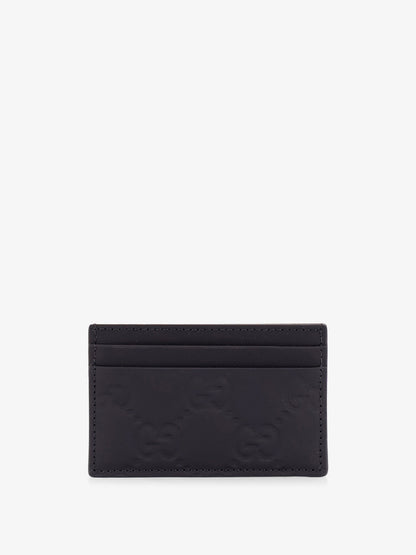 Gucci Rubber Card Holder With Gg Motif