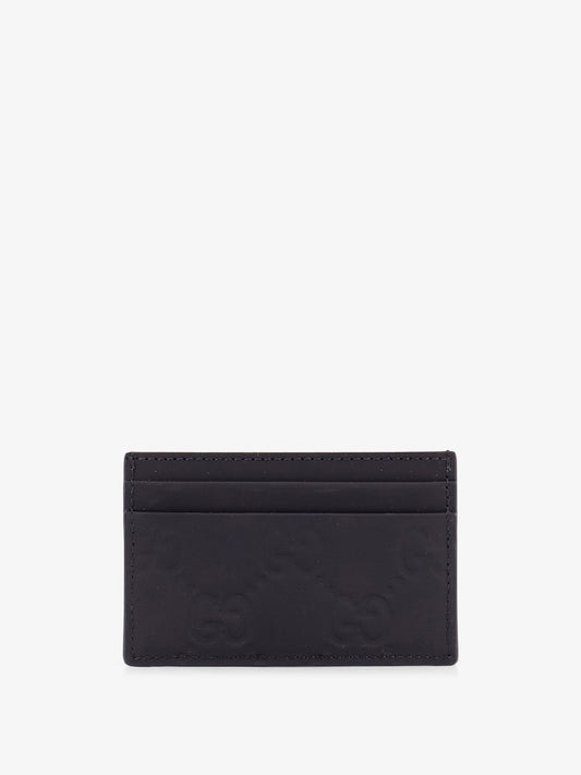 Gucci Rubber Card Holder With Gg Motif