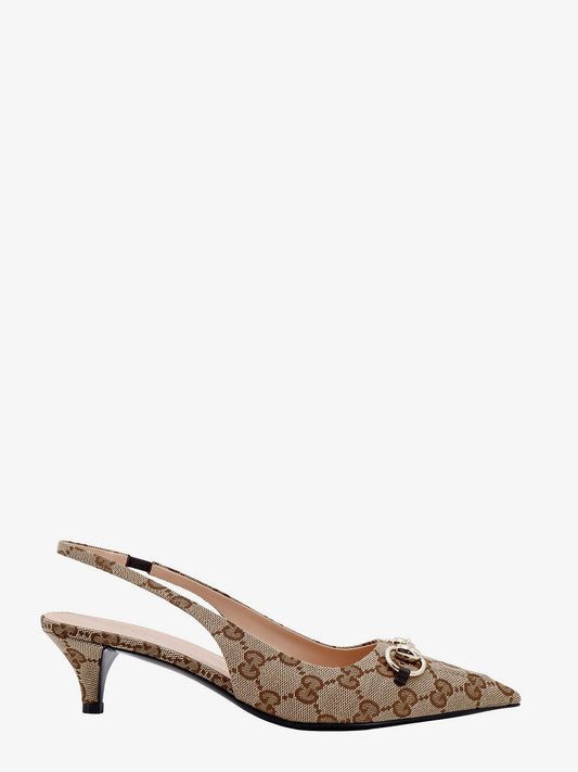 Gucci Gg Fabric Slingback