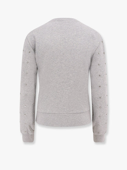 Gucci Cotton Sweatshirt With All Over Rhinestones