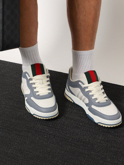 Gucci Re Web Leather Sneakers