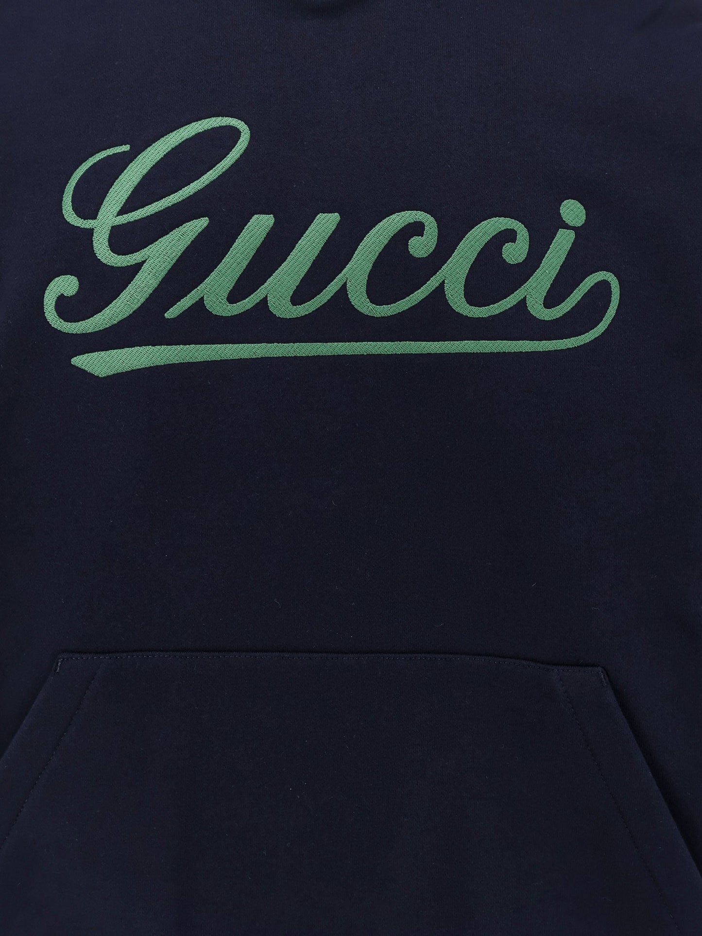 Gucci Cotton Sweatshirt With Gucci Embroidery On The Front