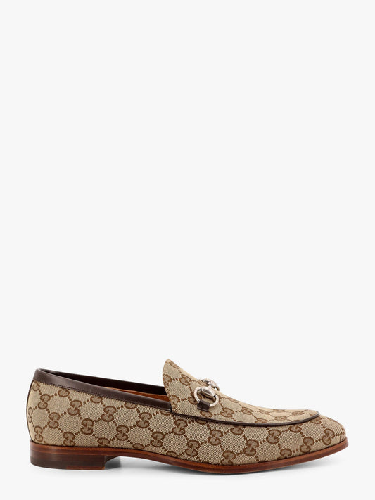 Gucci Gg Supreme Fabric And Leather Loafer