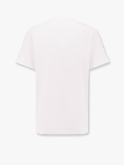 Gucci Cotton T Shirt With Lettering Logo And Gucci Web Band