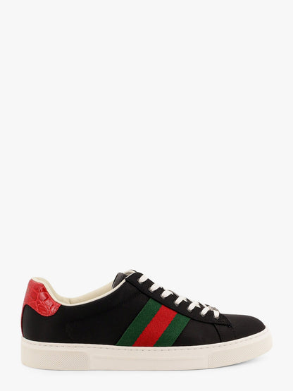 Gucci Ace Nylon Sneakers With Lateral Web Band