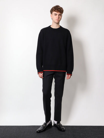 Gucci Ribbed Wool And Cashmere Sweater