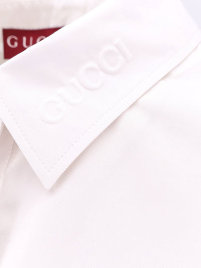Gucci Cotton Shirt With Embossed Logo