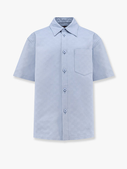 Gucci Gg Jacquard Oversize Cotton Shirt