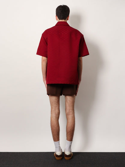 Gucci Gg Jacquard Oversize Cotton Shirt