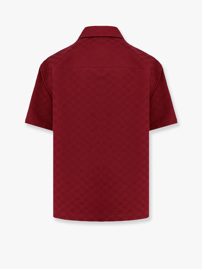 Gucci Gg Jacquard Oversize Cotton Shirt