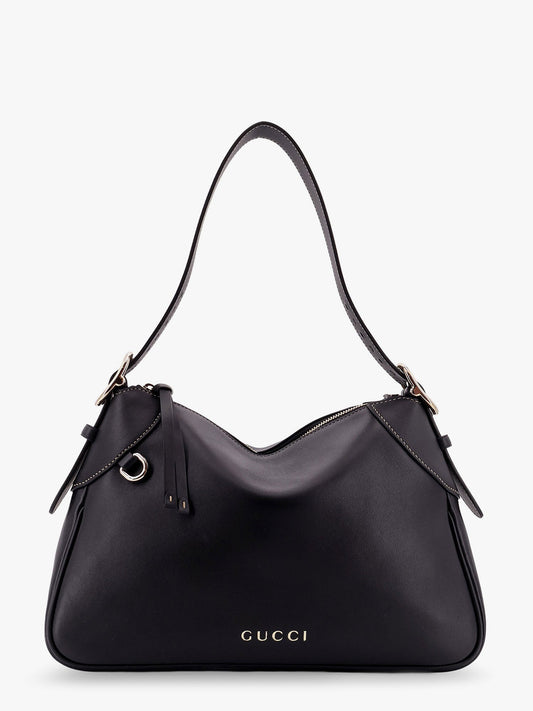 Gucci Gg Emblem Leather Shoulder Bag