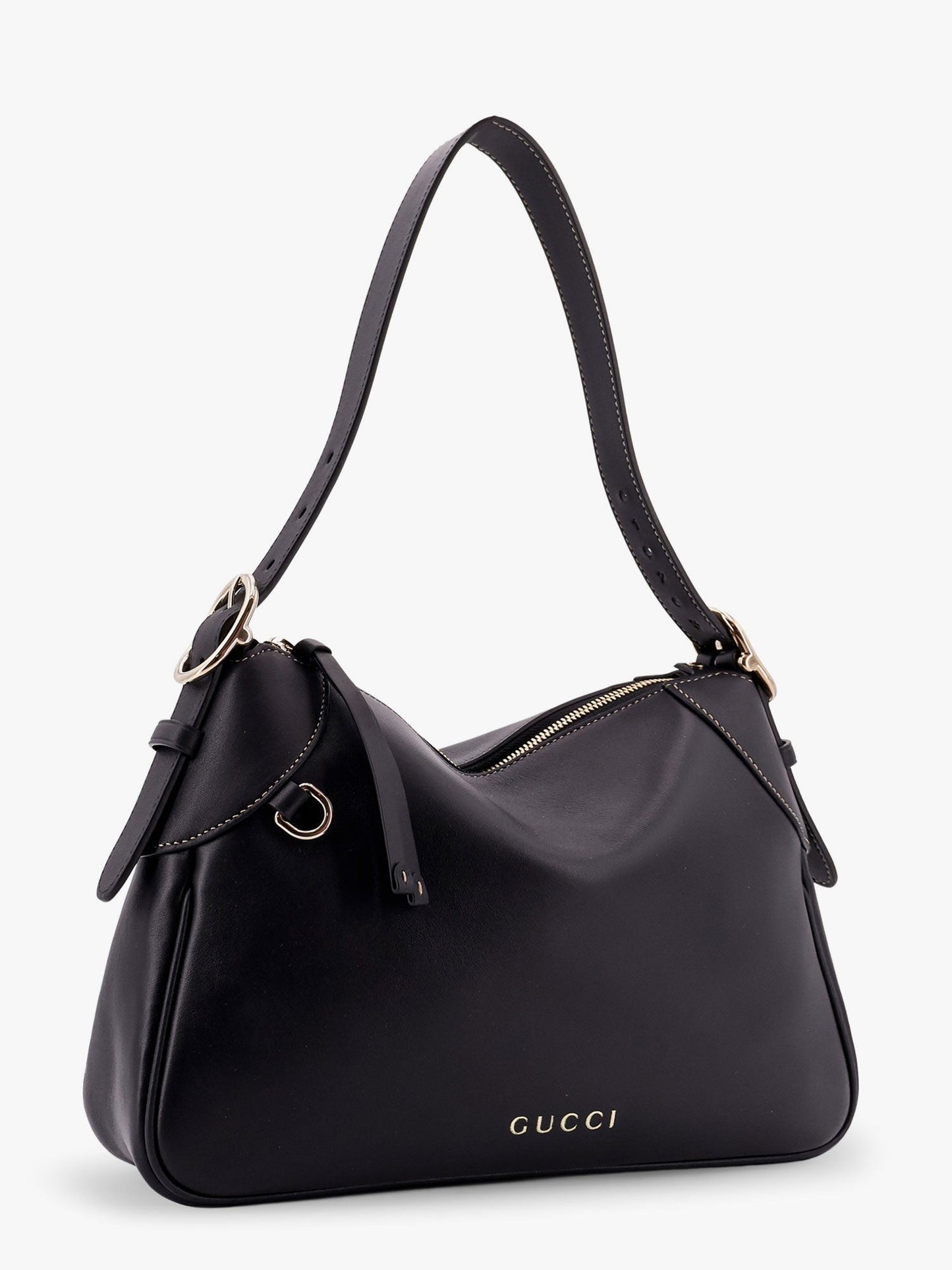 Gucci Gg Emblem Leather Shoulder Bag