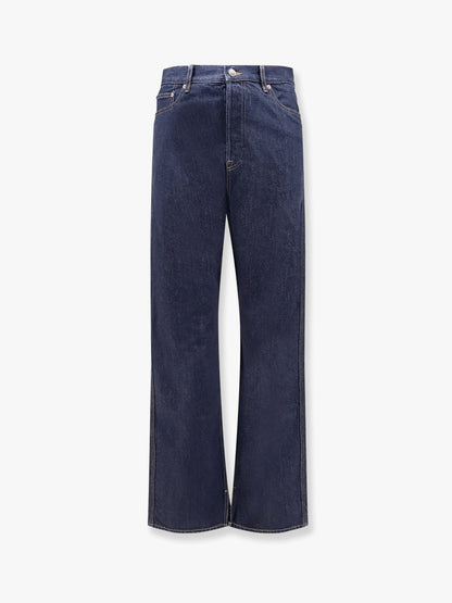 Gucci Cotton Jeans With Back Floral Print