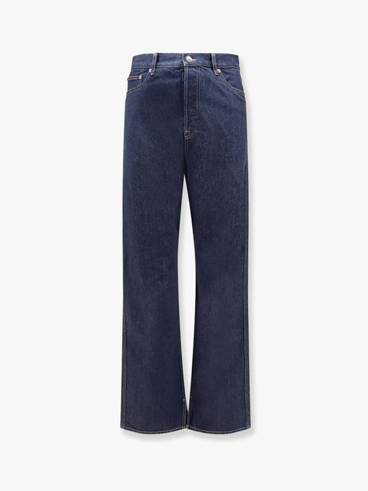 Gucci Cotton Jeans With Back Floral Print